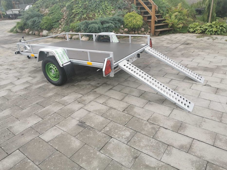 Wynajem wypozyczalnia Lawety przyczepi Przyczepka 2oś motocyklowa quad