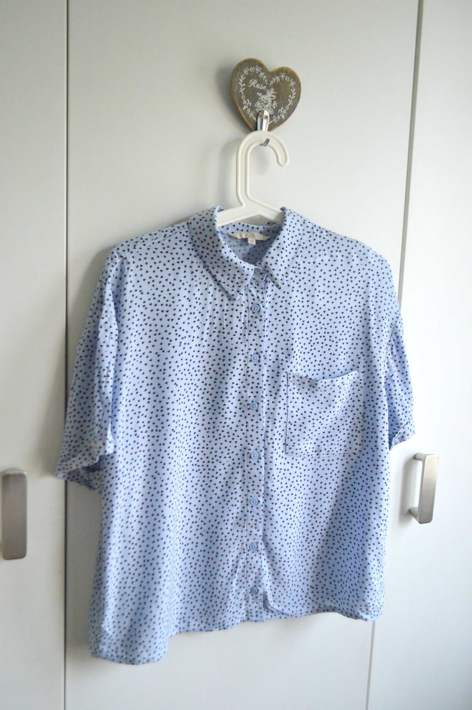 C&A nowa bez metki papierowej urocza bluzka vintage w serduszka