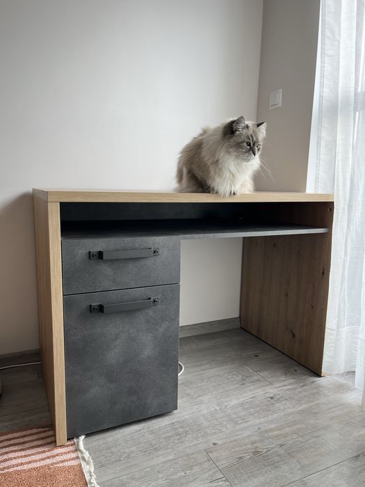 Biurko z szuflada i szafka