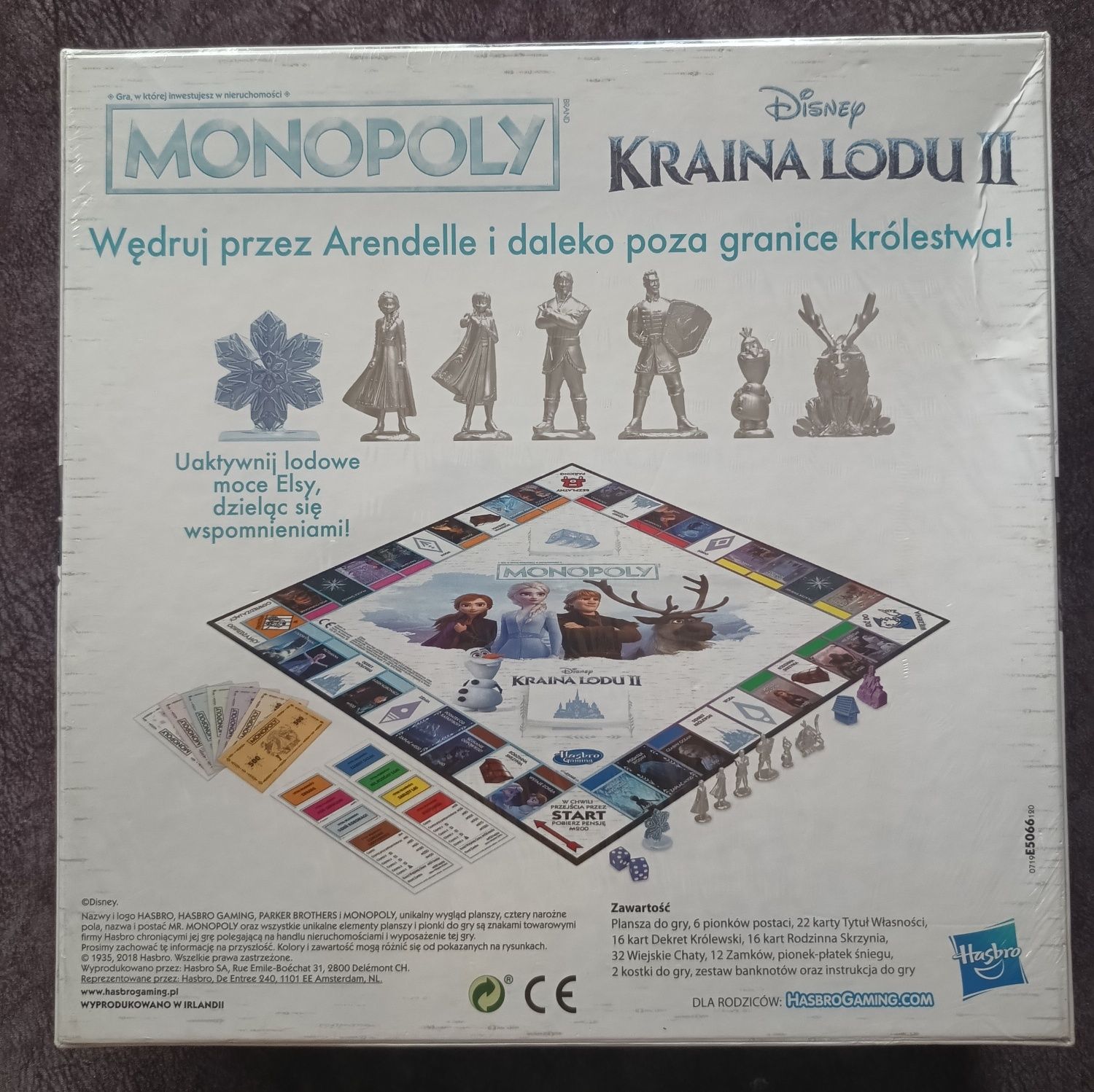 Gra typu Monopoly Kraina Lodu Frozen II nowa w folii
