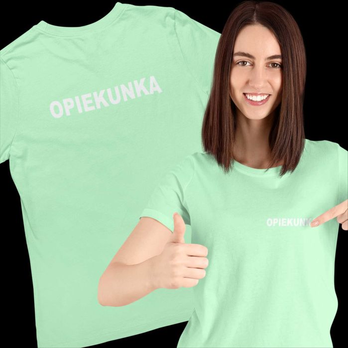 Koszulka opiekunka - różne kolory i wzory - XS - 2XL - wysyłka w 24h
