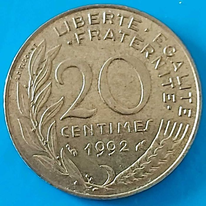 20 Cêntimos de 1992 de França