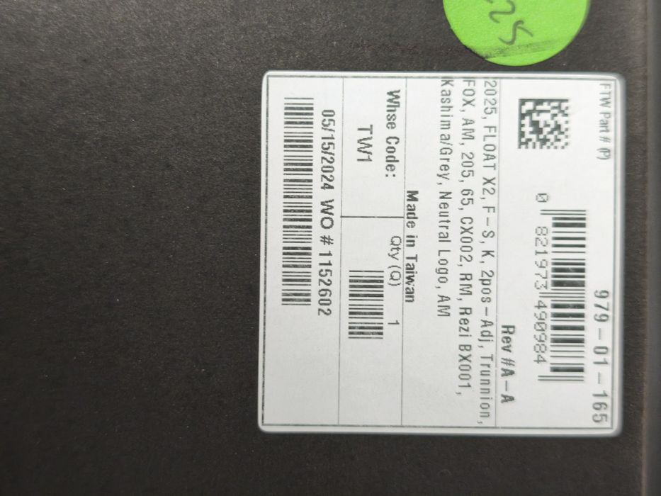 Amortyzator Damper Fox Float X2 205x65 Trunnion, MY2025, gwarancja do