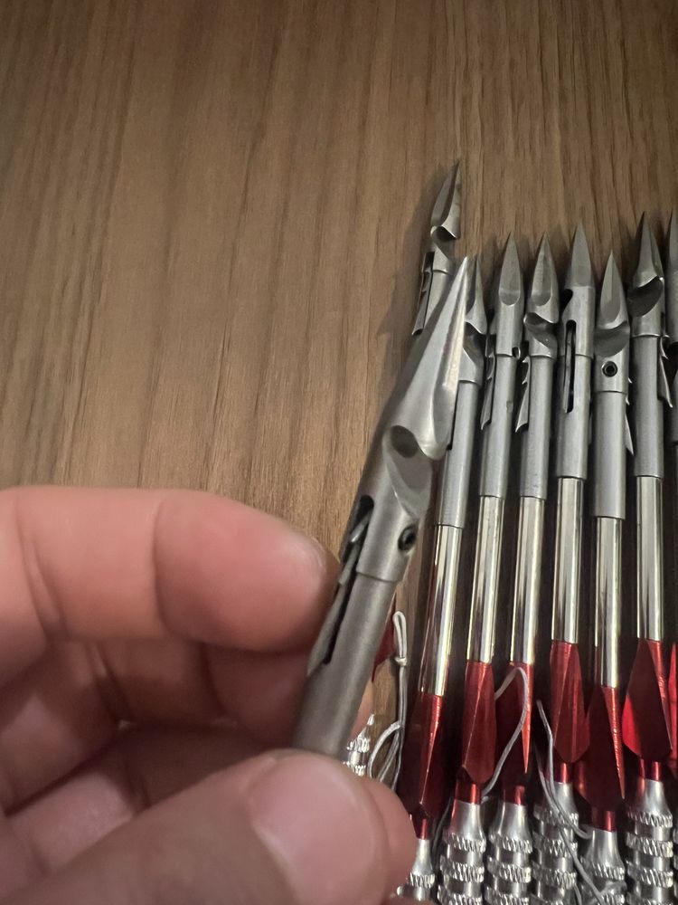 Proca nowa wędkarska metalowa strzały do procy bełty