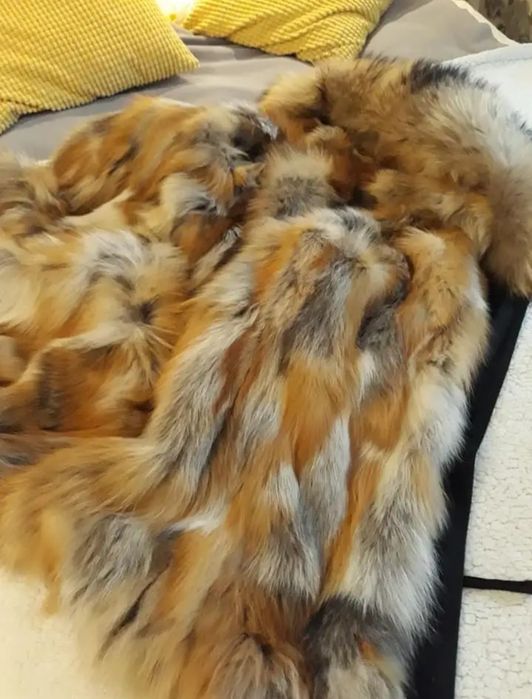 Parka z futrem naturalnym