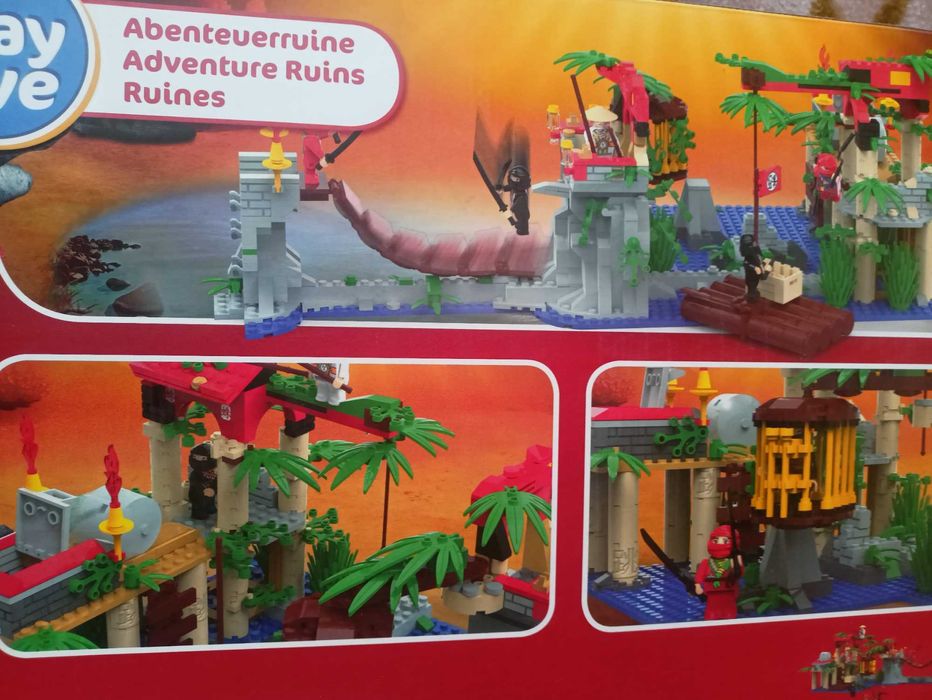 JAK LEGO Duży Zestaw klocków Ruiny  843 elementów 5+