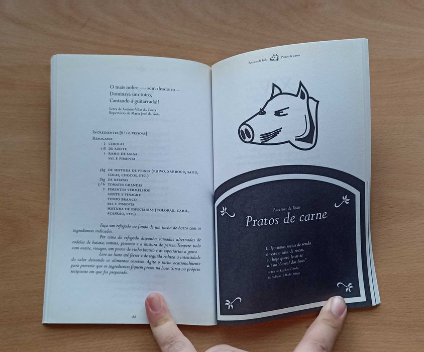 Livro "Receitas de Fado" de Diana Mendonça