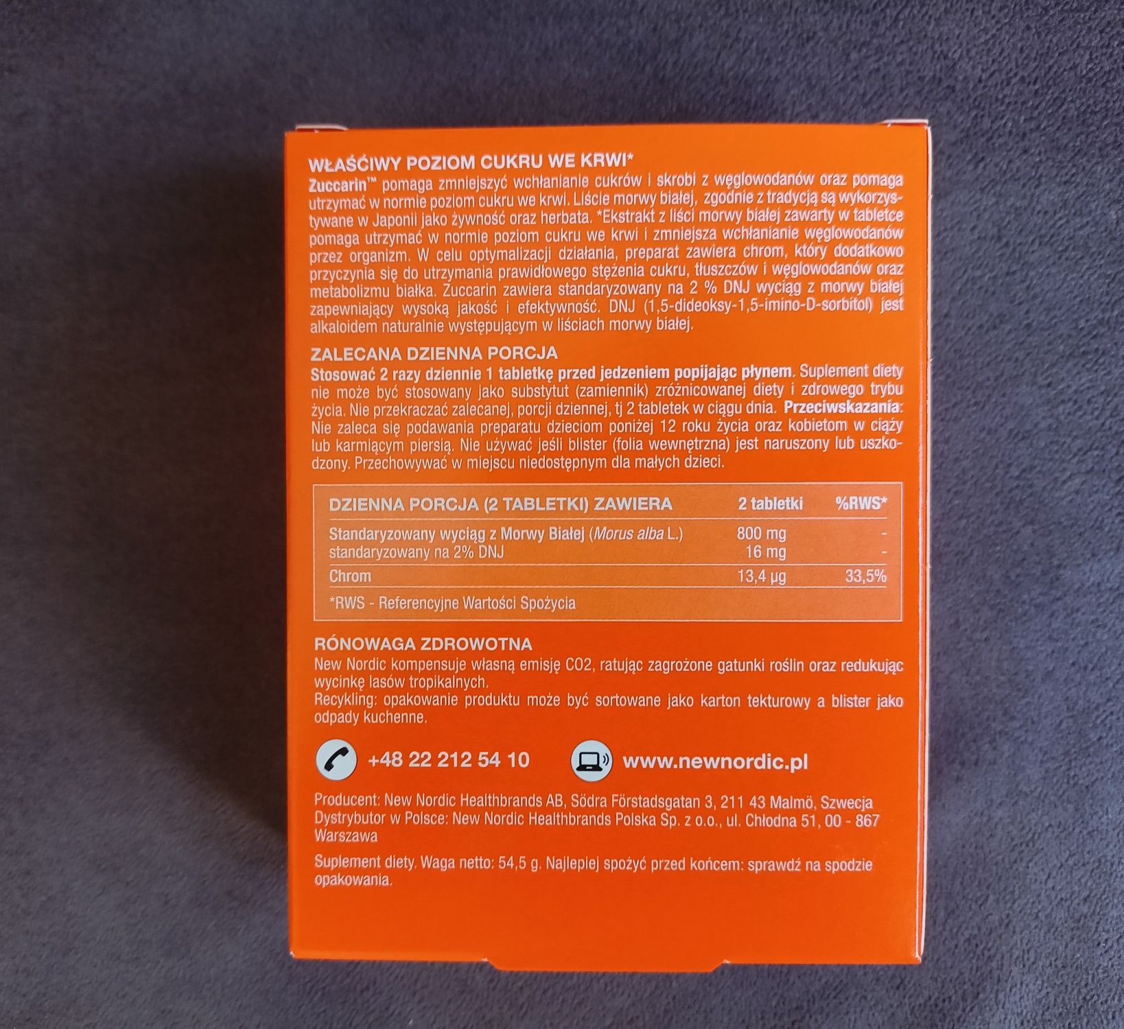 Zuccarin 60 tabletek- 2 opakowania (120 TAB.)