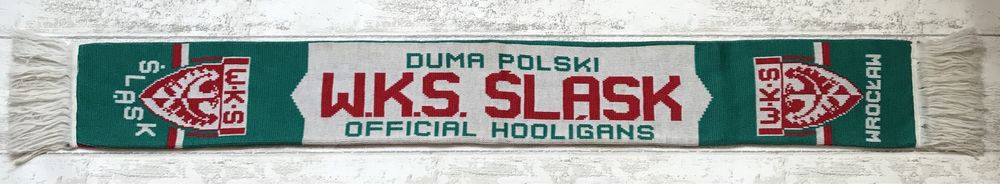 Szalik Śląsk Wrocław Motor Lechia Lata 90’ O.K. Unikat !