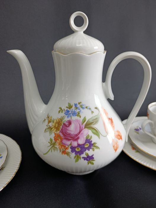 Porcelanowy komplet ILMENAU do kawy / herbaty dla 6 osób