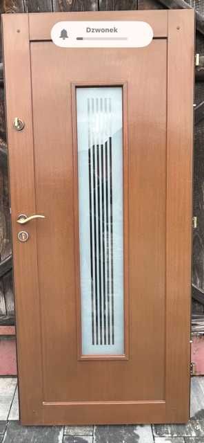 Drzwi drweniane dębowe