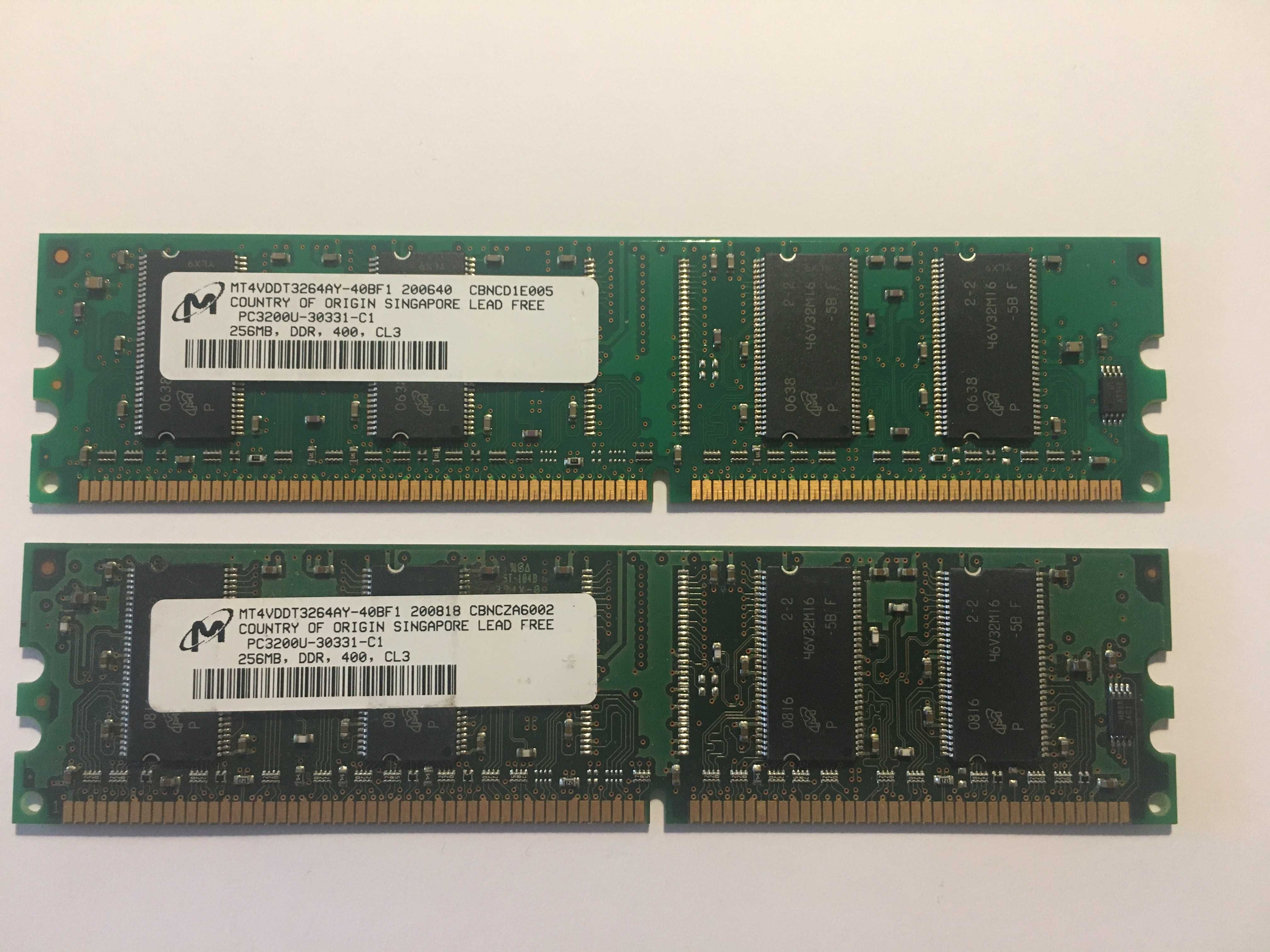 Memórias RAM Micron Technology | DIMM | 256MB DDR 400