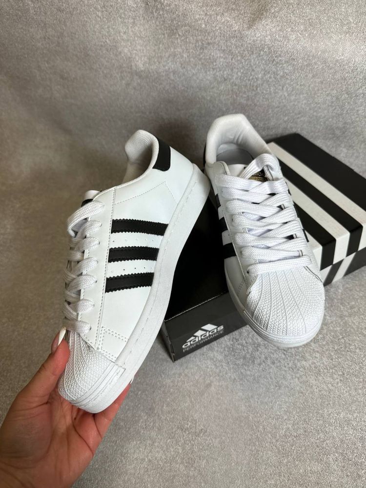 PREMIUM LUXE ADIDAS Superstar Чоловічі кросівки весна 2024 белый 40-44