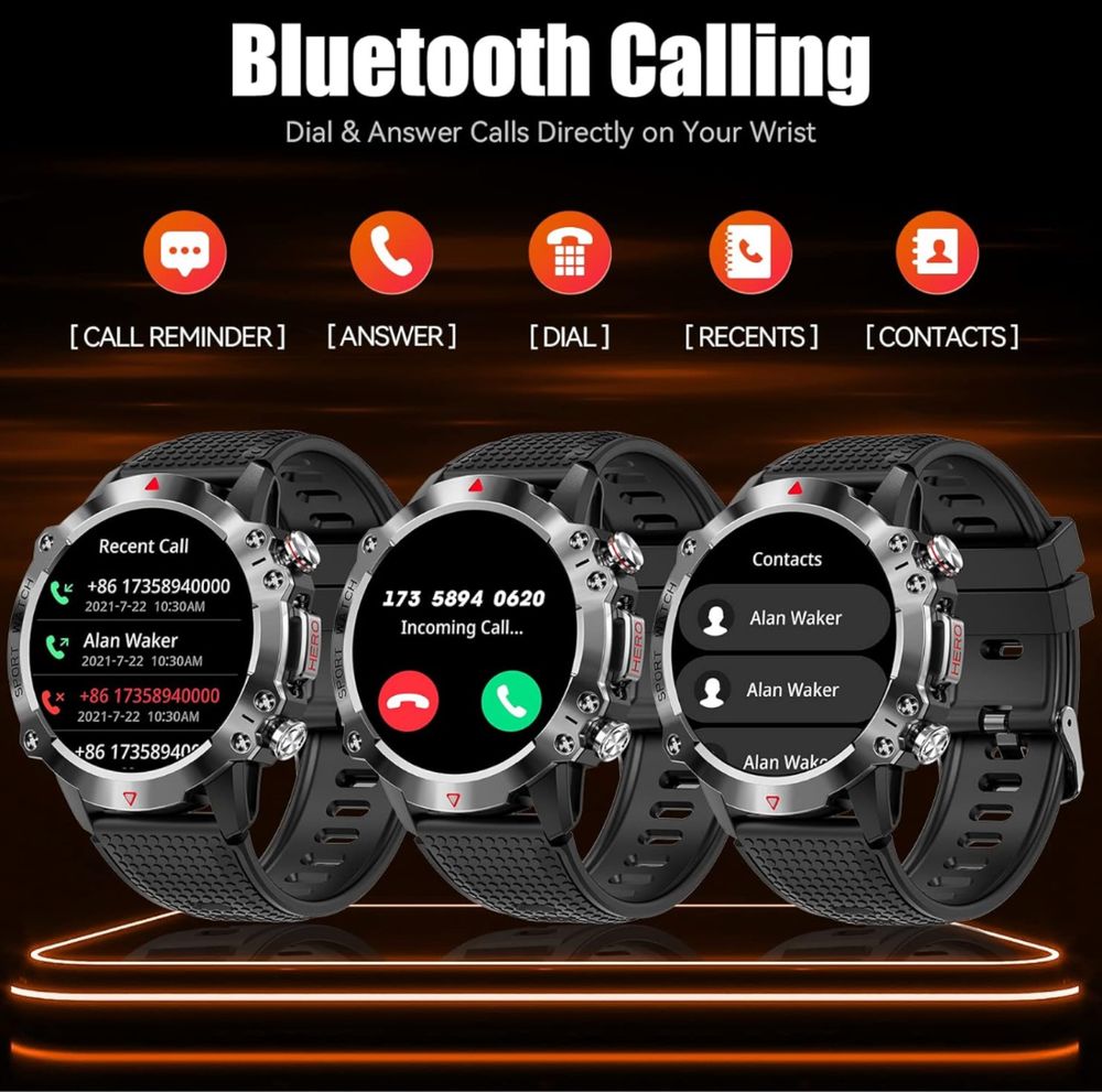 Смарт-годинник SMART WATCH KR10 | Новий | Bluetooth | Пульс, Тиск