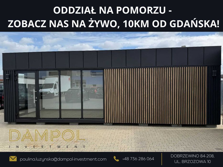 Nowoczesny Domek całoroczny 9X3/27m2/biuro/sklep/mobilny/letniskowy