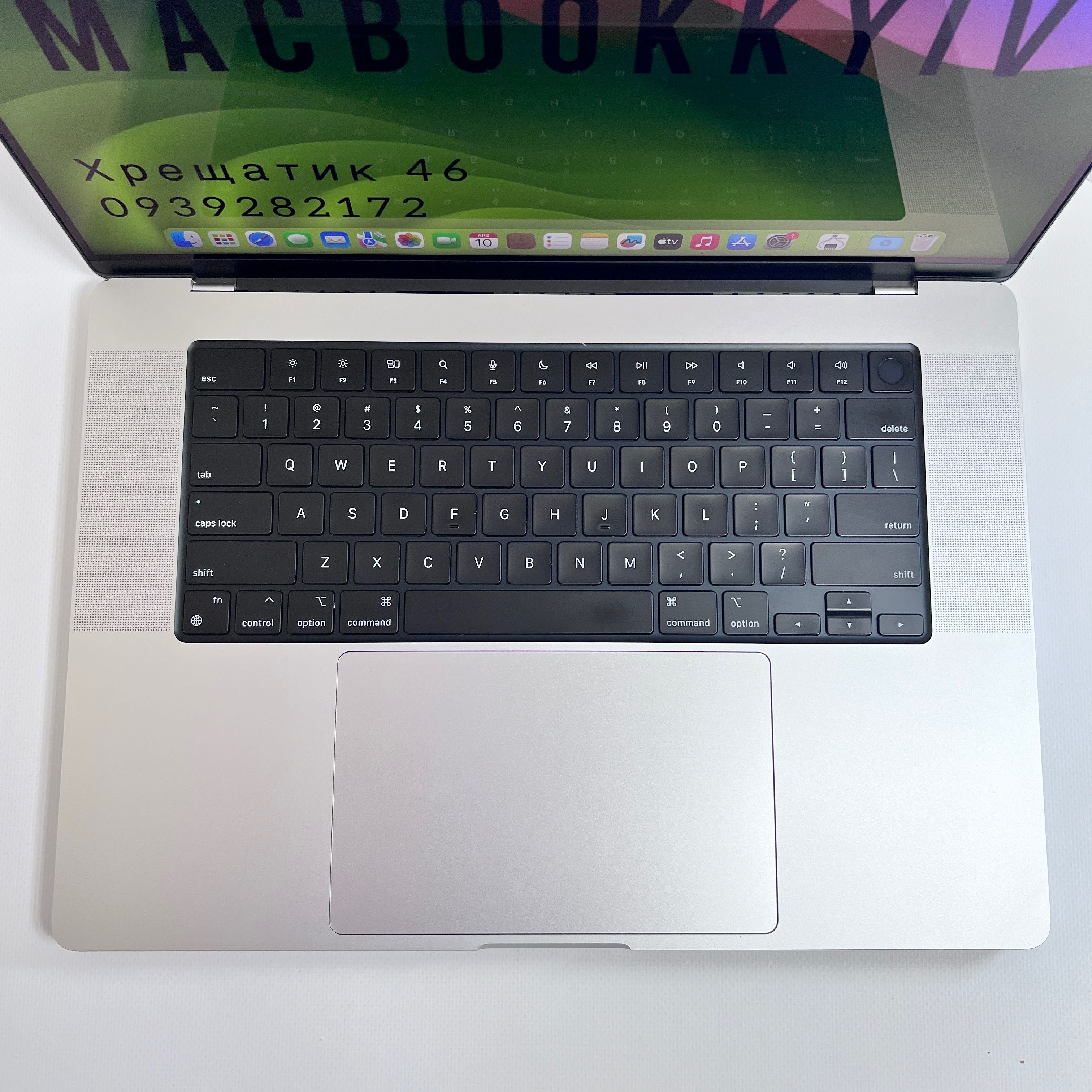 MacBook Pro 16 2021 M1 Pro 16GB RAM 512GB SSD Silver БЕЗ МДМ ГАРАНТІЯ