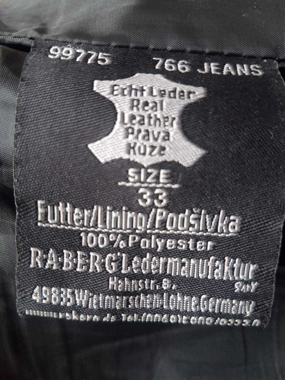 Кожаные байкерские брюки со шнуровкой. RABERG, состояние идеал.