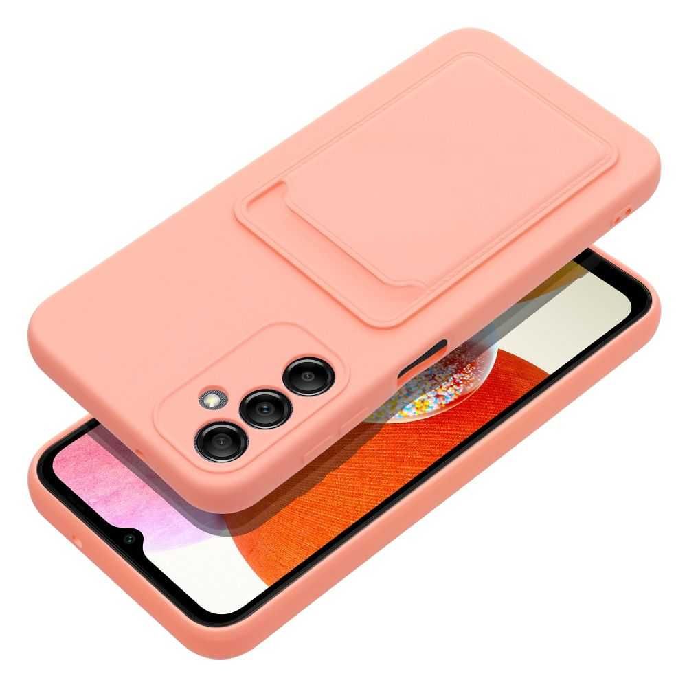 Futerał CARD CASE do SAMSUNG A14 5G / A14 4G różowy