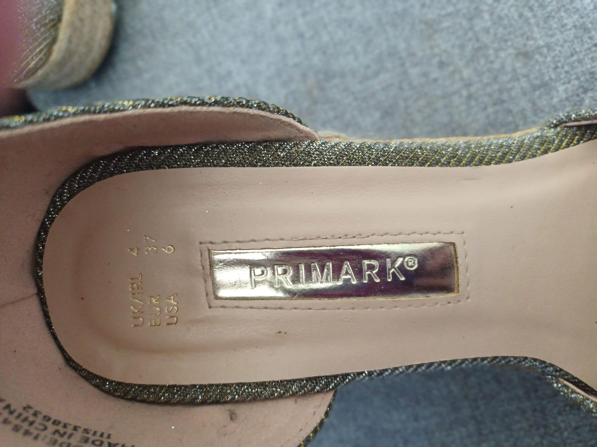 PRIMARK buty damskie srebrne nowe