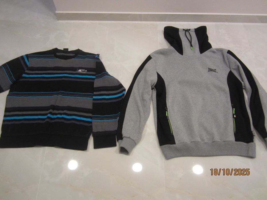 Bluza z kominem Everlast + sweter Adidas XL