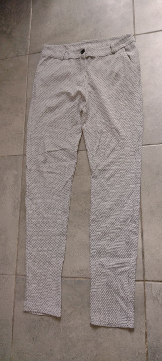 Брюки штаны женские классика белые серые  м л 46 48 трикотаж