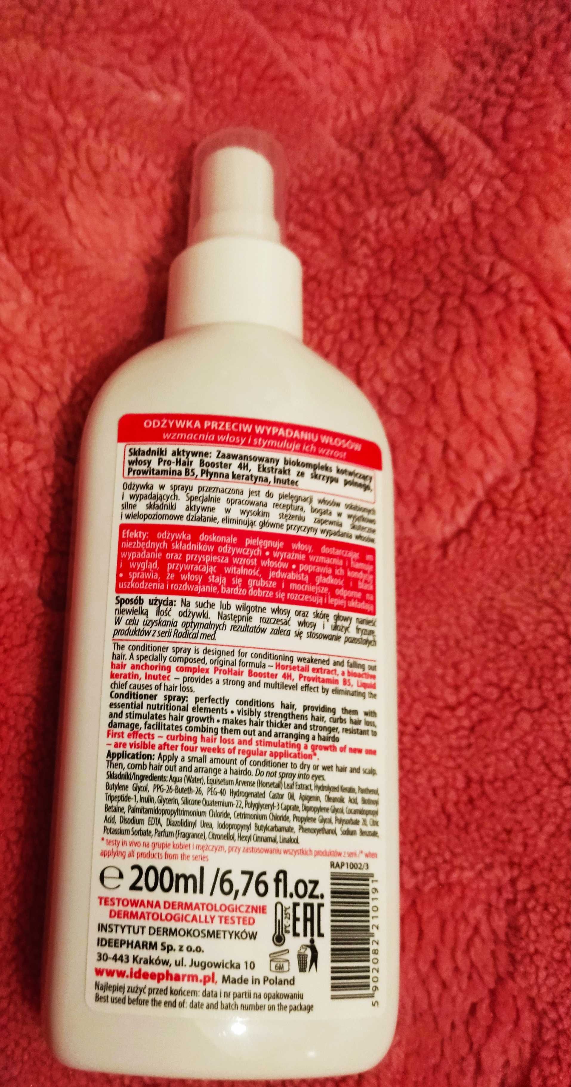 Radical Med Odżywka Przeciw Wypadaniu Włosów W Sprayu 200 ml