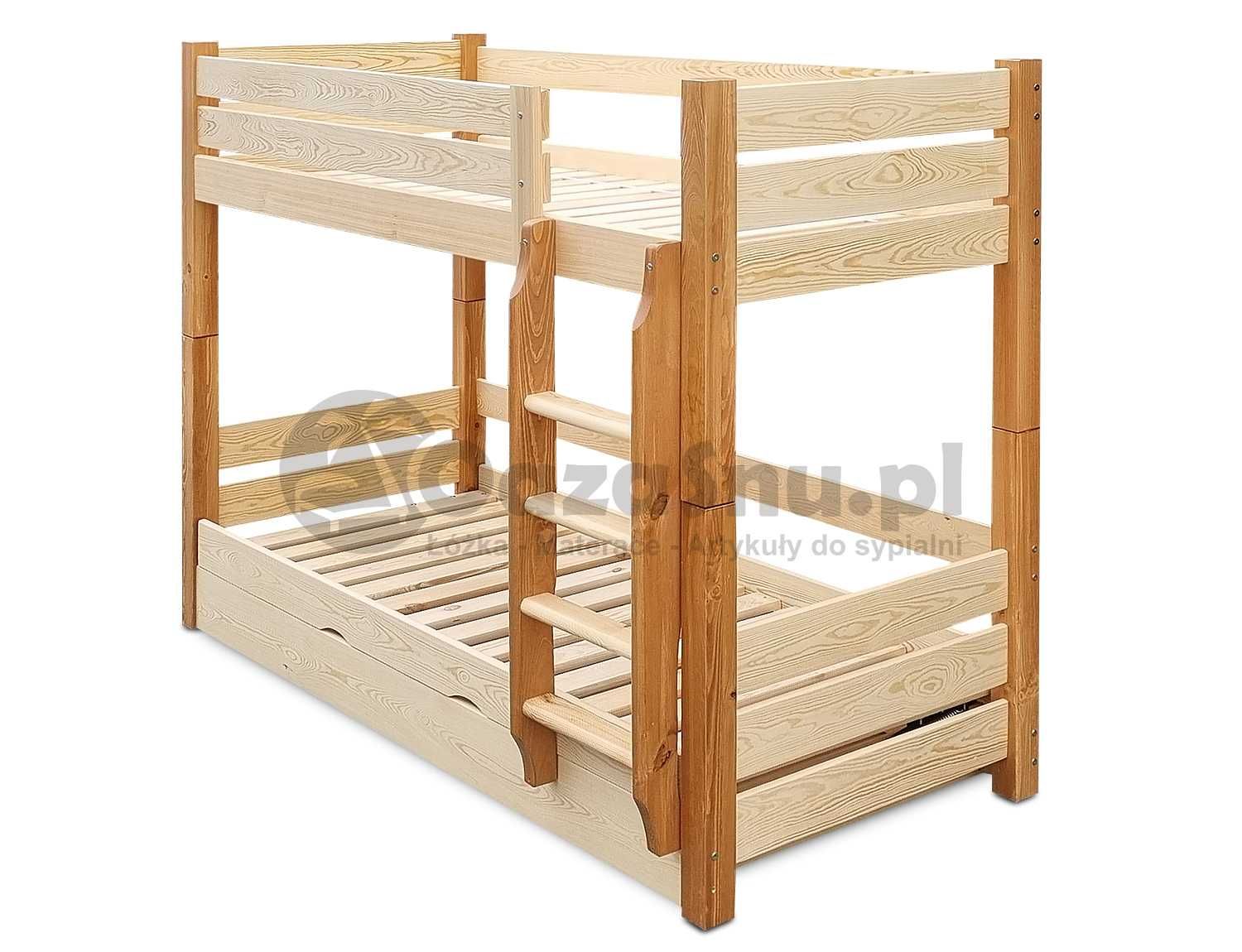 EMPIRE 90x200 łóżko piętrowe dla dorosłych skrzynia +150kg