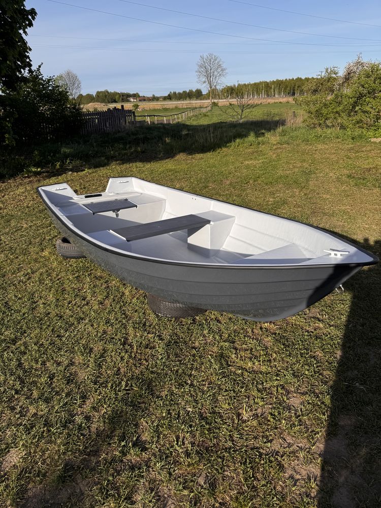 Łódź łódka wiosłowo-motorowa 400x165 wysoka burta 50cm