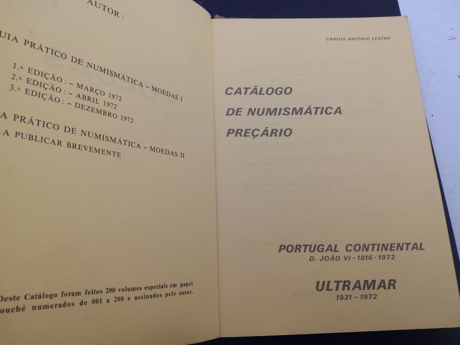 28125#Catálogo Numismática Carlos Lestro 1816/1972 ANTIGO