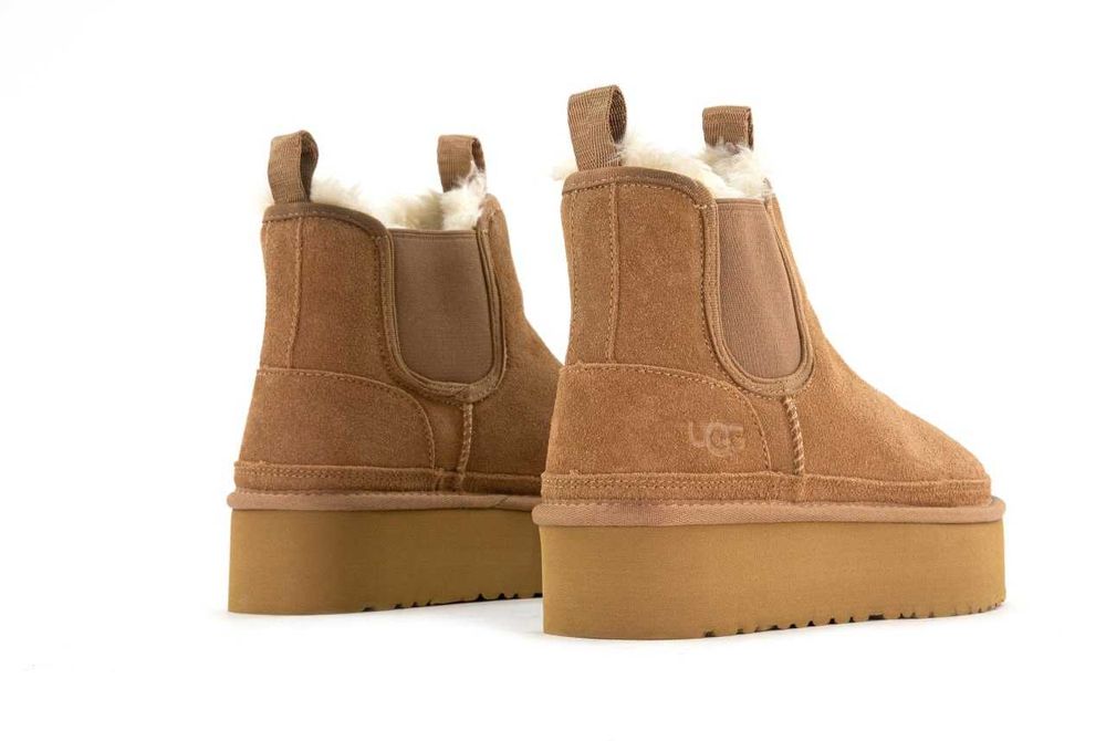 Женские зимние ботинки UGG Neumel Chelsea Platform угги ньюмел челси