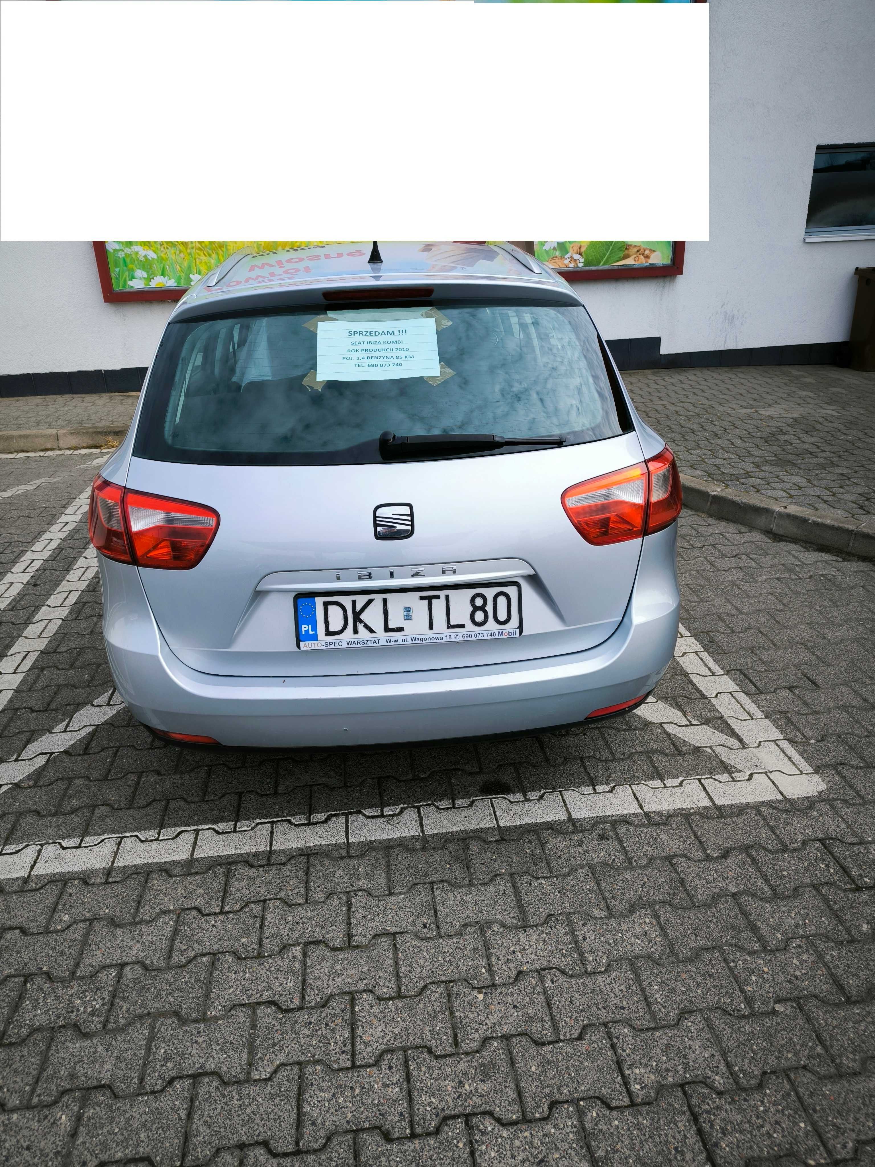 Sprzedam Seat Ibiza 1,4 16v kombi 2010 r.