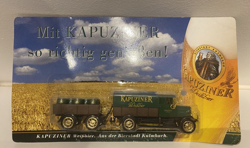 GRELL Ho 1/87 przyczepa ciężarowa Magirus 1923 Kapuziner piwo jasne
