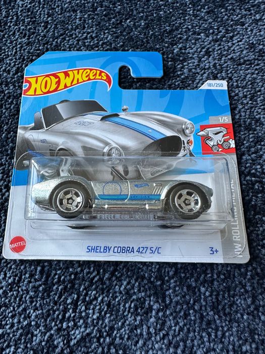 hot wheels Shelby cobra 427 s/c srebrna