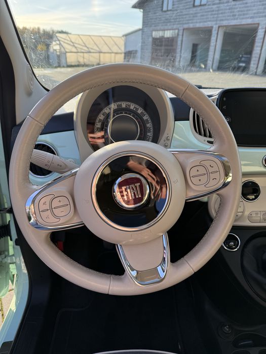 Fiat 500 1,2Pop 2018r, ASO, przebieg:32 000 km, dach panoramiczny