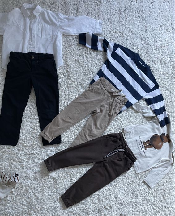 Zestaw paczka paka chłopiec jesień 110 Zara Tommy Hilfiger gratis 23sz