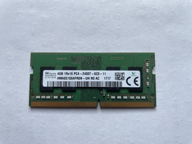 ОЗУ Hynix SO-DIMM DDR4 4Gb 1Rx16 2400Mhz PC4-2400T-SC0-1