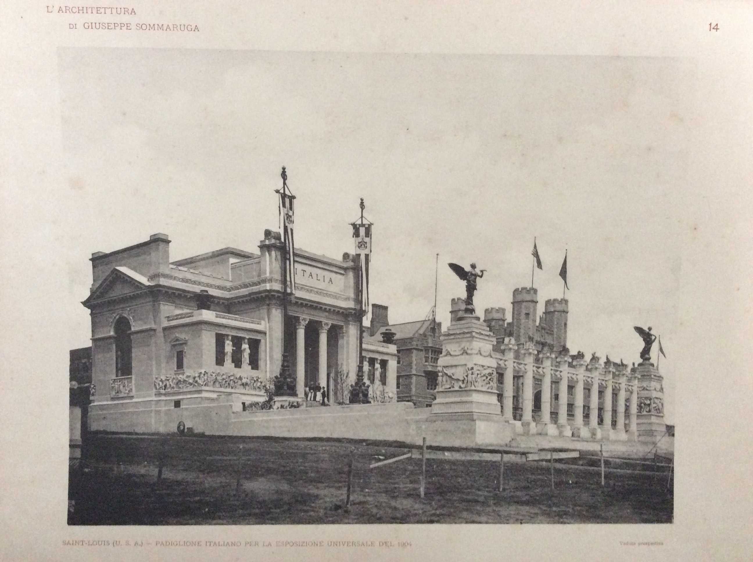 L'architettura di Giuseppe Sommaruga. Raro. 2 unidades