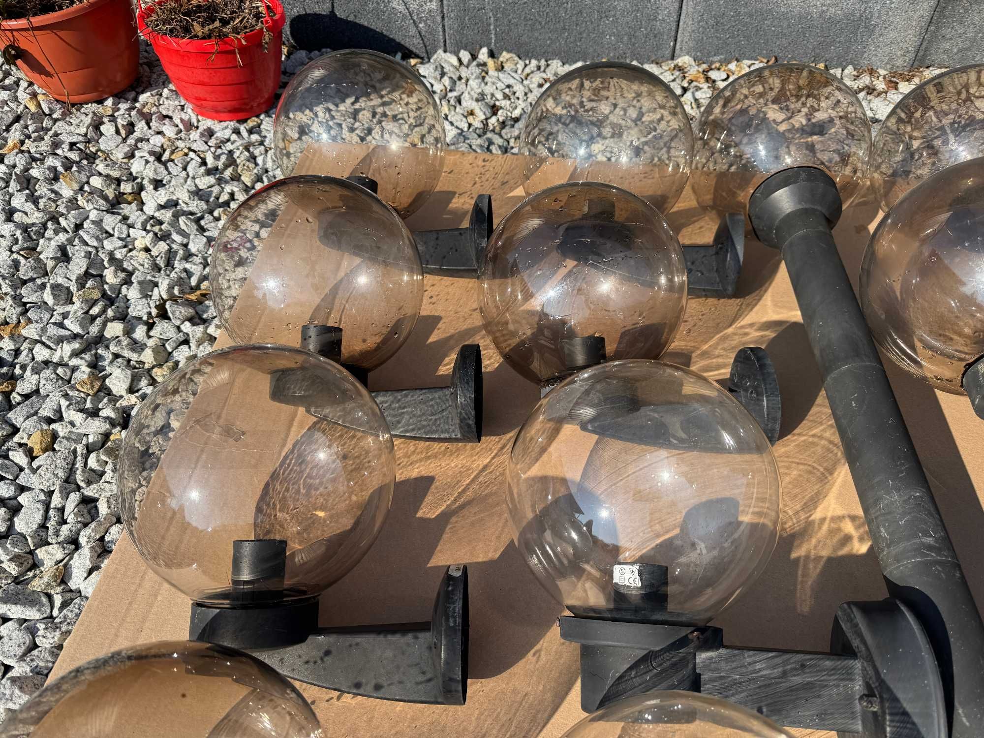 Lampy Zewnętrzne Komplet 12 szt. Stojące i naścienne.