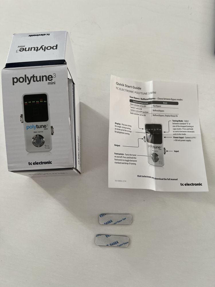 Polytune3 mini, tuner, stroik gitarowy.