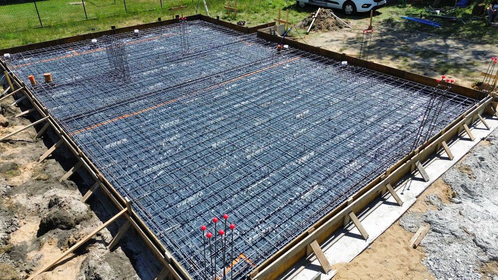 Wykonanie płyty fundamentowej, płyta fundamentowa, płyty fundamentowe