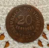 Portugal - moeda de 20 centavos de 1924