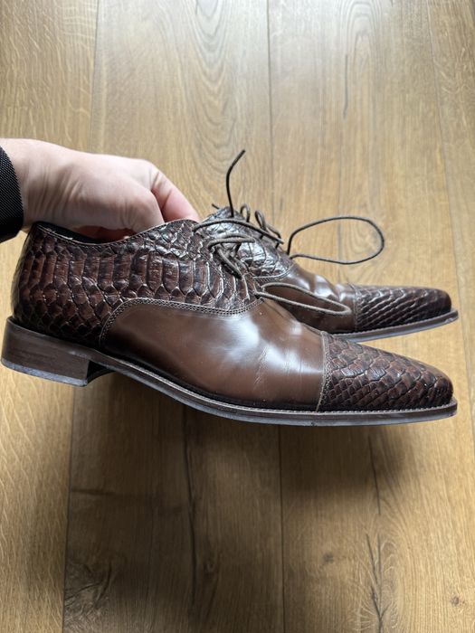 Buty męskie Rochas – skórzane, eleganckie – rozmiar 42