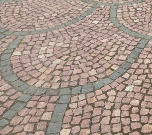Kostka Granitowa Czerwona cięta płomieniowana 10x10x5 Transport GRATIS