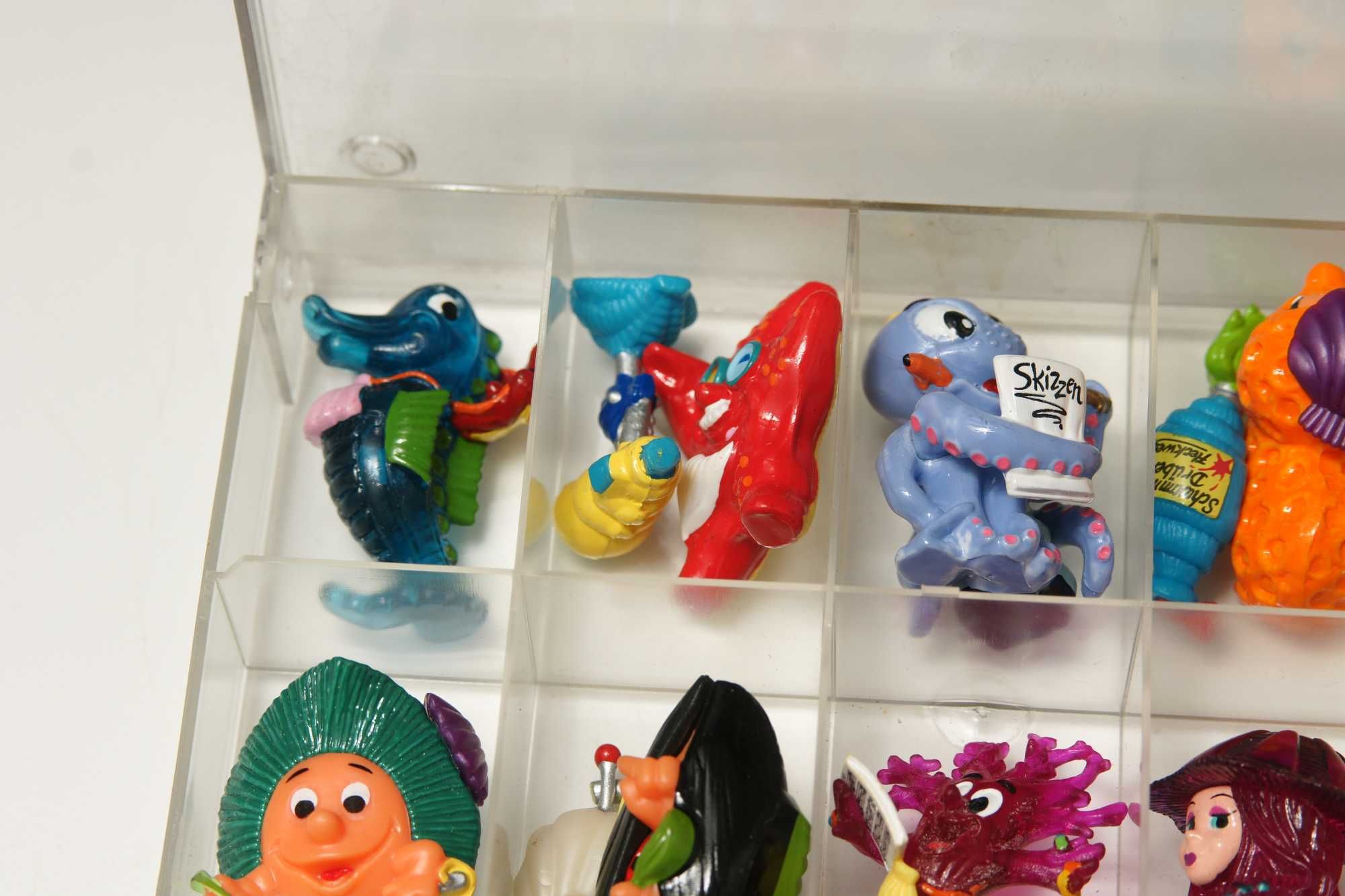 1997 "Aqualand" Kinder Niespodzianka, komplet 10 figurek + pudełko