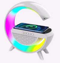 Inteligentna lampka led z głośnikiem Bluetooth, radiem i zegarem