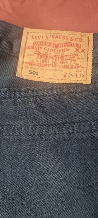 Spodnie Levis 501 W36 L34 Nowe Vintage