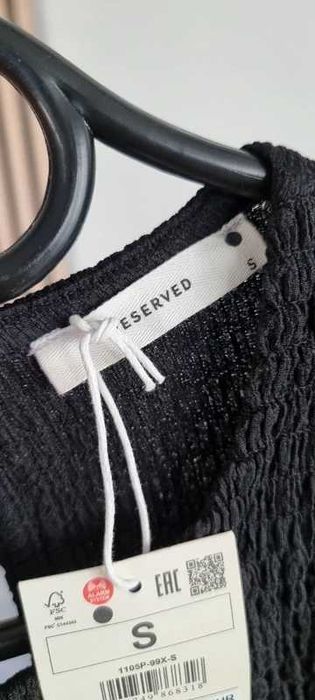 Sukienka mini z falbaną Reserved r.S/36