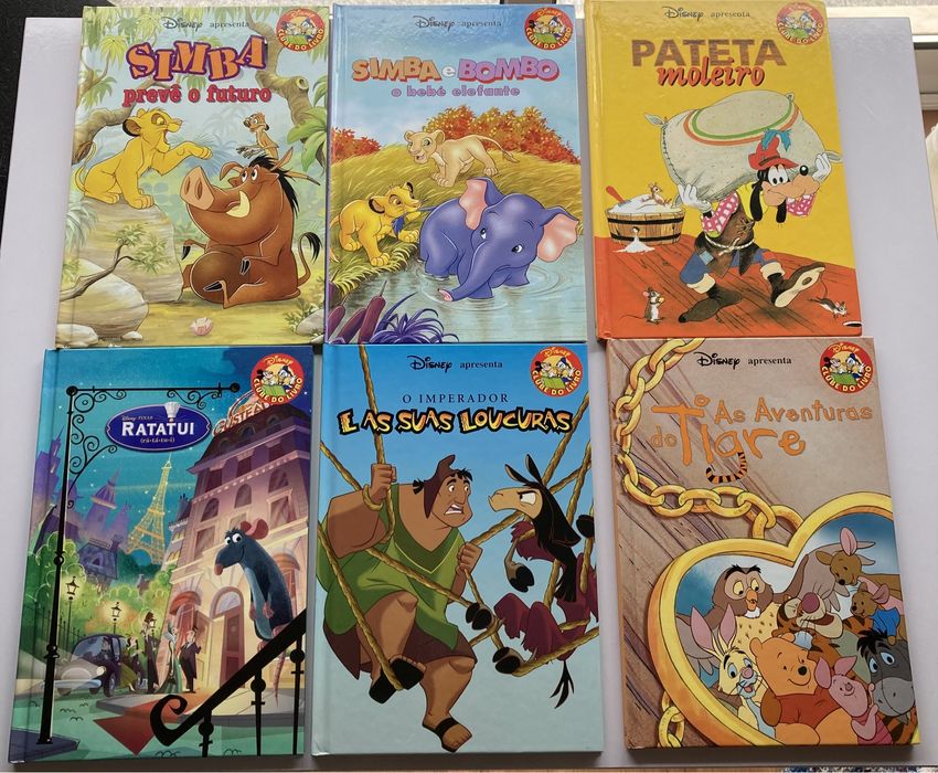 Livros da Disney.