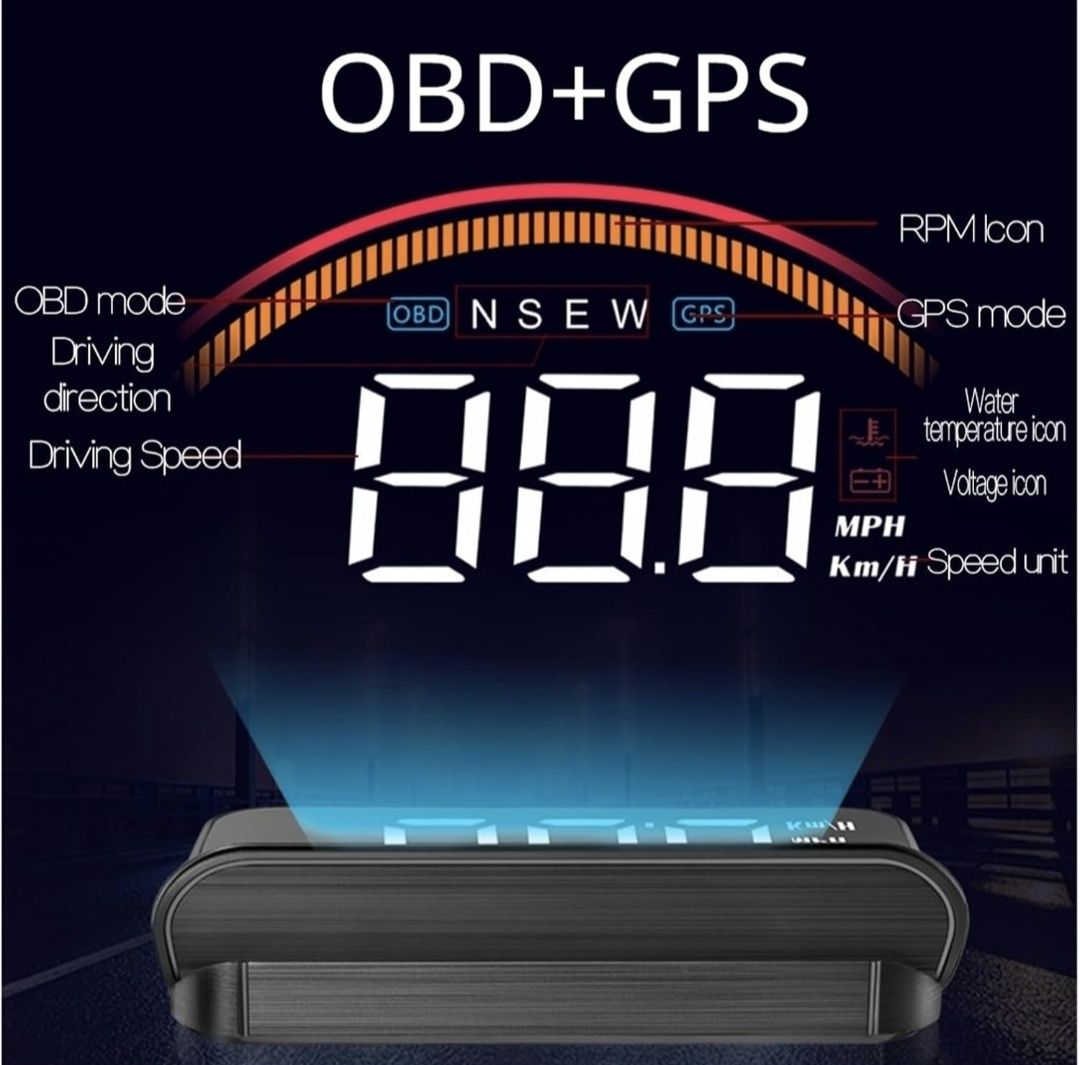 Wyświetlacz na szybe Head-Up M11 OBD