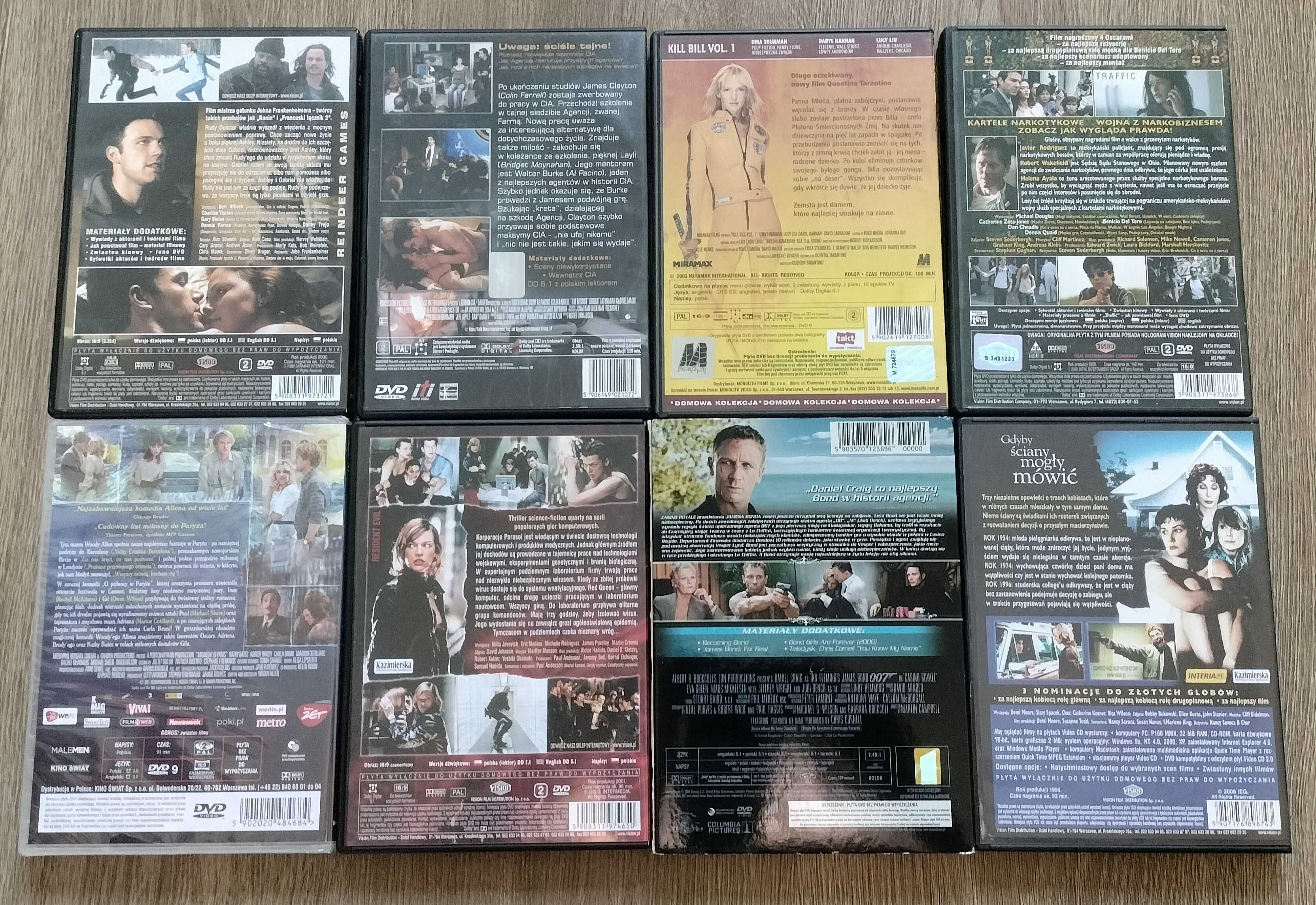 Filmy DVD kolekcja - 11 szt. Wykaz filmów w opisie.